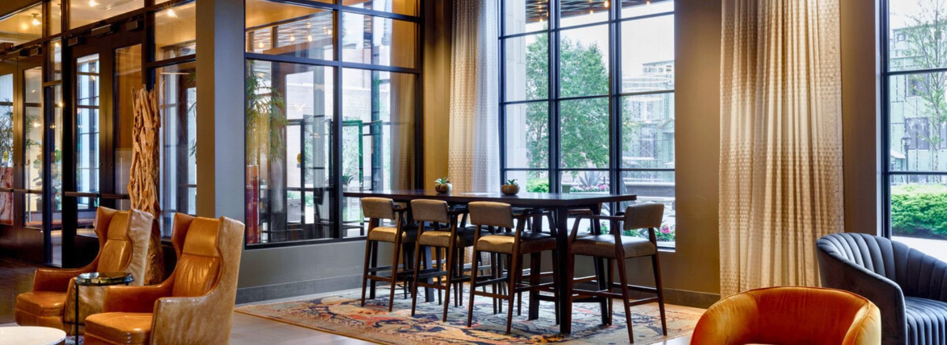 Lobby Work Station Table Hotel Vin Grapevine TX